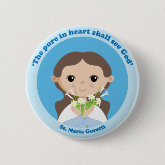Chapa Redonda De 5 Cm St. Maria Goretti