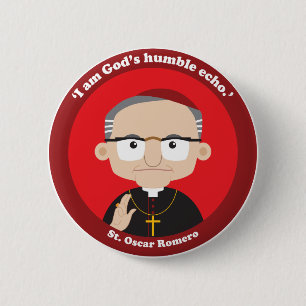 Chapa Redonda De 5 Cm St. Oscar Romero
