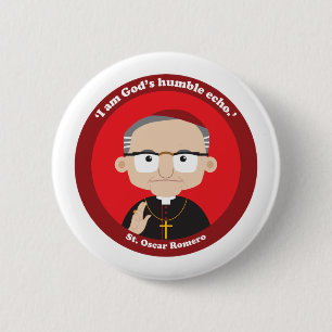 Chapa Redonda De 5 Cm St. Oscar Romero