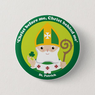 Chapa Redonda De 5 Cm St Patrick