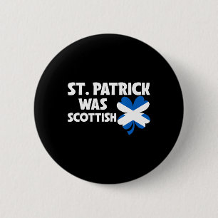 Chapa Redonda De 5 Cm St Patrick Fue Patriótico De La Bandera Escocesa