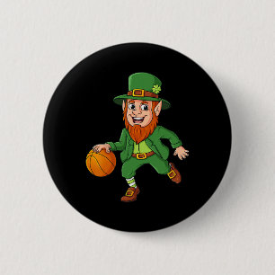 Chapa Redonda De 5 Cm St Patricks Day Leprechaun Basketball Lucky Boys G