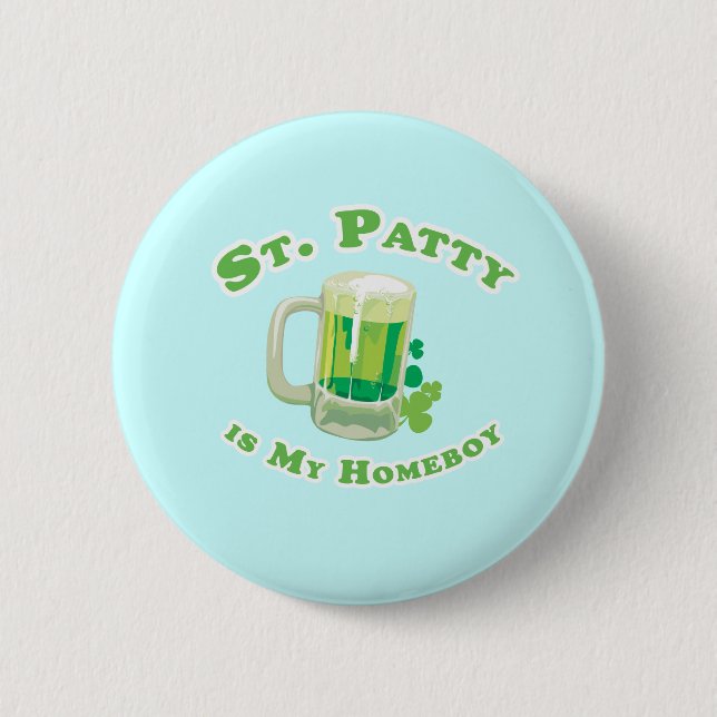 CHAPA REDONDA DE 5 CM ST. PATTY ES MI HOMEBOLSO (Anverso)