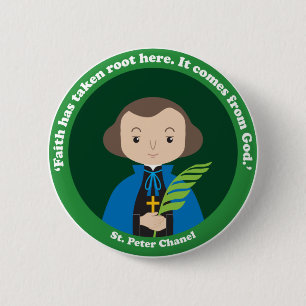 Chapa Redonda De 5 Cm St. Peter Chanel