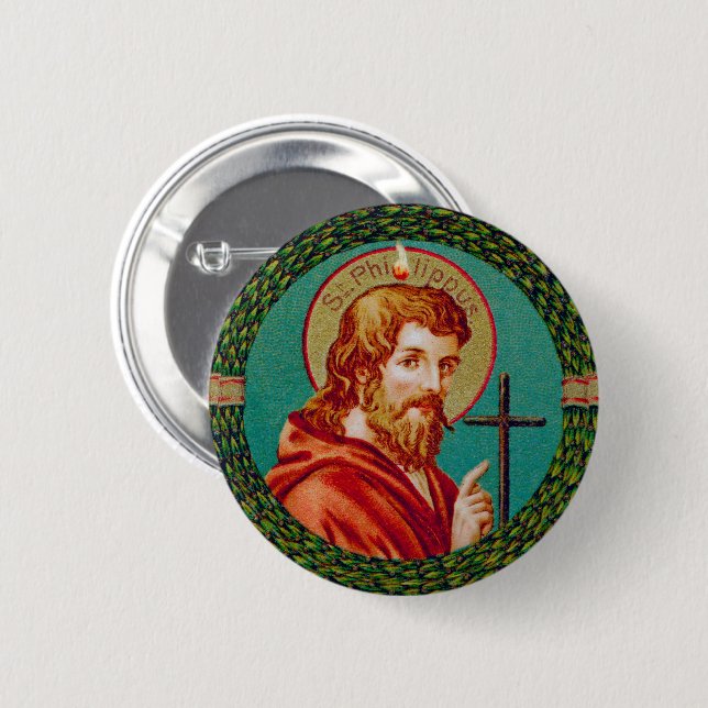Chapa Redonda De 5 Cm St. Philip the Apostle (JMAS 10) Ronda (Anverso y reverso)