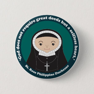 Chapa Redonda De 5 Cm St. Rosa Philippine Duchesne