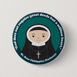 Chapa Redonda De 5 Cm St. Rosa Philippine Duchesne