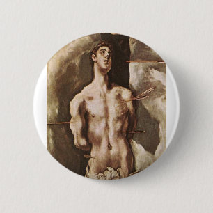 Chapa Redonda De 5 Cm St Sebastian