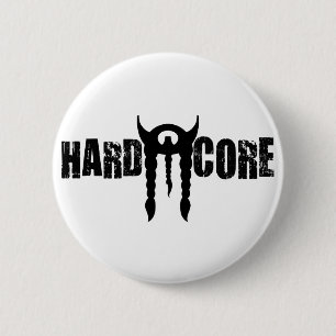 Chapa Redonda De 5 Cm Stache de Hardcore