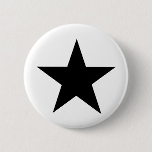 Chapa Redonda De 5 Cm Star Black The MUSEUM Zazzle Gifts