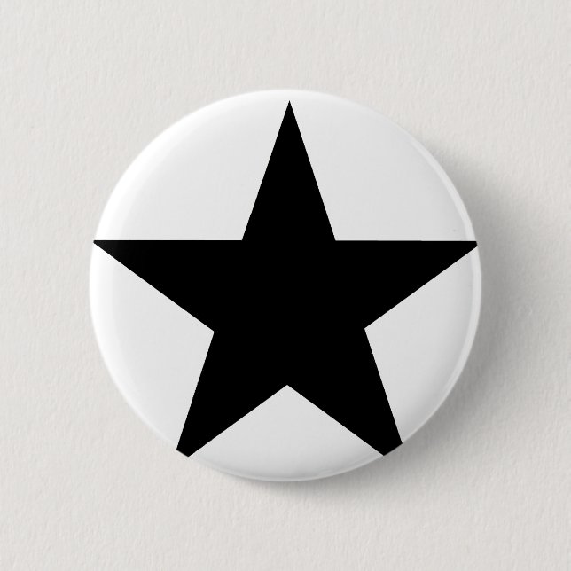 Chapa Redonda De 5 Cm Star Black The MUSEUM Zazzle Gifts (Anverso)