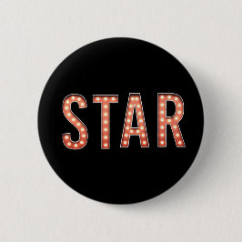 Chapa Redonda De 5 Cm STAR Marquee Lights