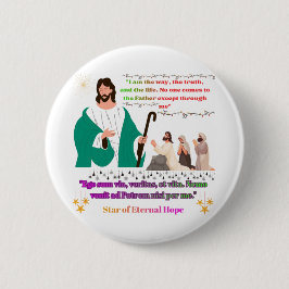 Chapa Redonda De 5 Cm Star of Eternal Hope