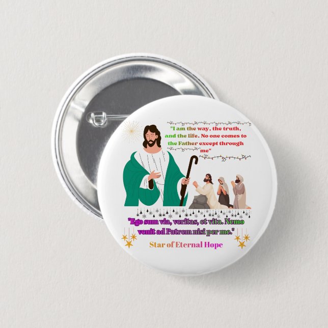 Chapa Redonda De 5 Cm Star of Eternal Hope (Anverso y reverso)