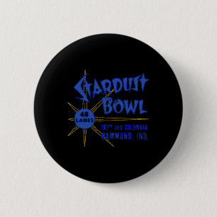 Chapa Redonda De 5 Cm Stardust Bowl Retro Vintage Bowling Indiana