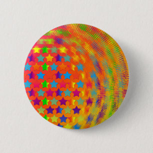 Chapa Redonda De 5 Cm Stars Exploded PIN BACK BUTTON