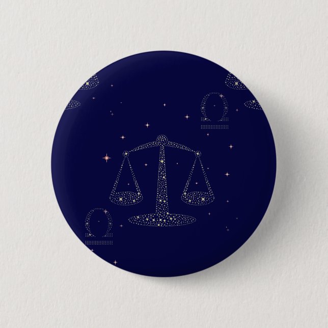 Chapa Redonda De 5 Cm stars libra (Anverso)
