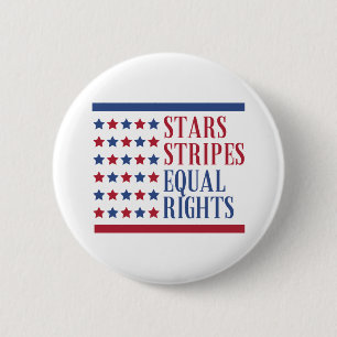Chapa Redonda De 5 Cm Stars stripes and equal rights