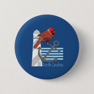 Chapa Redonda De 5 Cm state north Carolina bird, light house