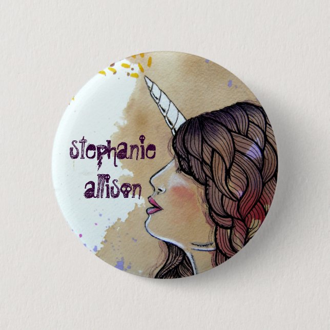 Chapa Redonda De 5 Cm Stephanie Allison (Anverso)