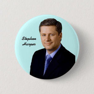 Chapa Redonda De 5 Cm Stephen Harper