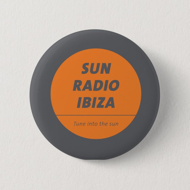 Chapa Redonda De 5 Cm Sticker Button by Sun Radio Ibiza  (Anverso)