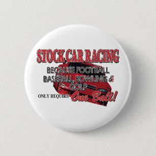 Chapa Redonda De 5 Cm Stock Car Racing