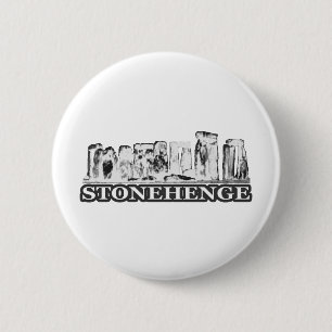Chapa Redonda De 5 Cm Stonehenge Blanco Negro El MUSEO Zazzle Regalos