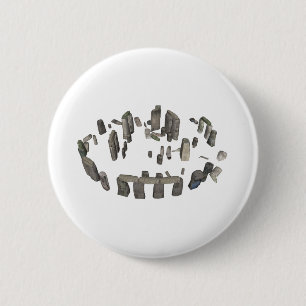 Chapa Redonda De 5 Cm Stonehenge: Modelo 3D: