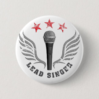 Chapa Redonda De 5 Cm stop microphone singer never lead singing
