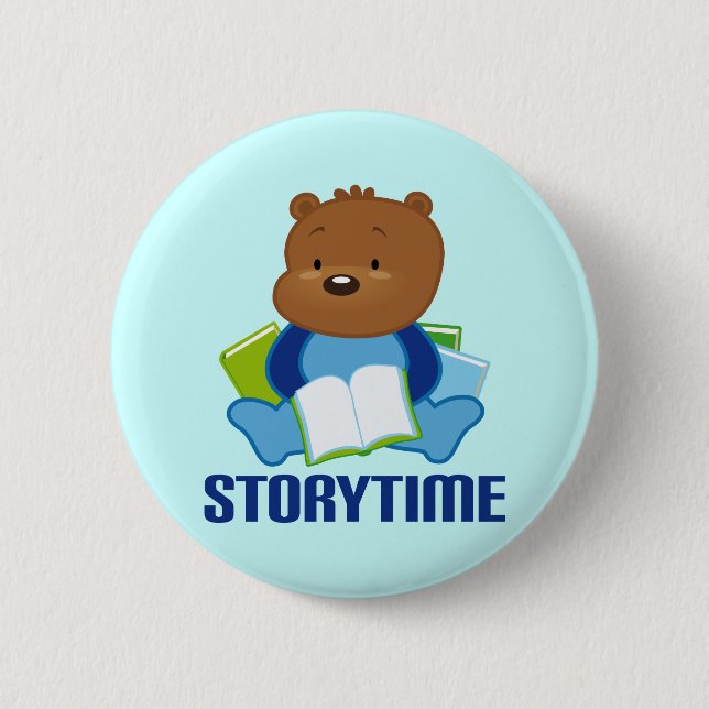 CHAPA REDONDA DE 5 CM STORYTIME TEDDYBEAR (Anverso)