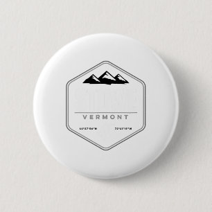 Chapa Redonda De 5 Cm Stowe Vermont Graphic Vintage Snowboarding T