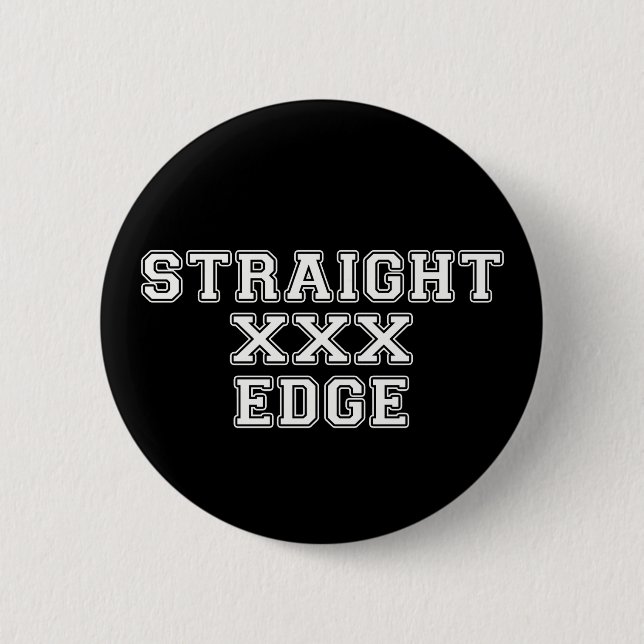 Chapa Redonda De 5 Cm Straightedge (Anverso)