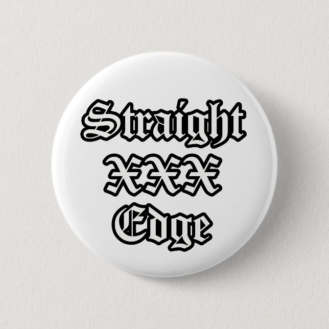 Chapa Redonda De 5 Cm Straightedge Button (Anverso)