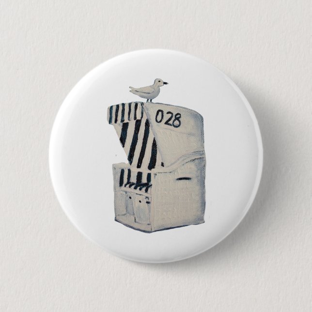 Chapa Redonda De 5 Cm Strandkorb (Anverso)