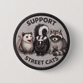 Chapa Redonda De 5 Cm Street Cats