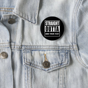 Chapa Redonda De 5 Cm STREET OUTTA personalizado