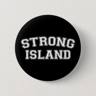 Chapa Redonda De 5 Cm Strong Island, NYC, EE.UU.