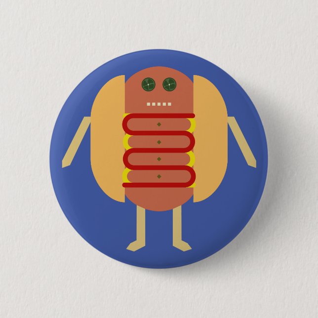 Chapa Redonda De 5 Cm Stubby Lil Weenie (Anverso)