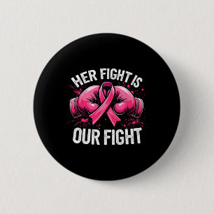Chapa Redonda De 5 Cm Su Lucha Es La Lucha Contra El Cáncer De Mama Con