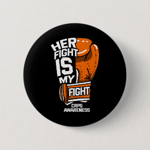 Chapa Redonda De 5 Cm Su Lucha Es Mi Conciencia De Crps Rsd Naranja Ri