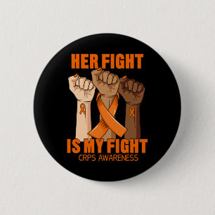 Chapa Redonda De 5 Cm Su Lucha Es Mi Conciencia De Crps Rsd Naranja Ri
