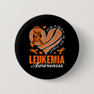 Chapa Redonda De 5 Cm Su lucha es mi lucha Concienciación sobre la leuce