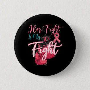 Chapa Redonda De 5 Cm Su Lucha Es Mi Lucha Contra El Cáncer De Mama De C