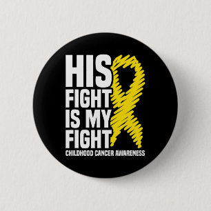 Chapa Redonda De 5 Cm Su Lucha Es Mi Lucha Contra El Cáncer Infantil De