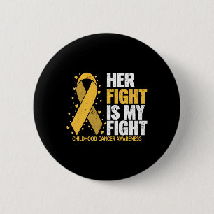 Chapa Redonda De 5 Cm Su lucha es mi lucha contra el cáncer infantil fam