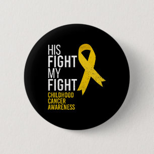 Chapa Redonda De 5 Cm Su lucha es mi lucha contra el cáncer infantil G
