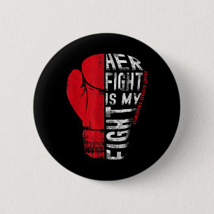 Chapa Redonda De 5 Cm Su Lucha Es Mi Lucha Contra La Enfermedad Del Cora