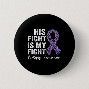 Chapa Redonda De 5 Cm Su lucha es mi lucha contra la epilepsia de Epilep