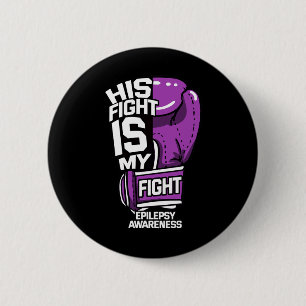 Chapa Redonda De 5 Cm Su Lucha Es Mi Lucha Contra La Epilepsia Neurologi